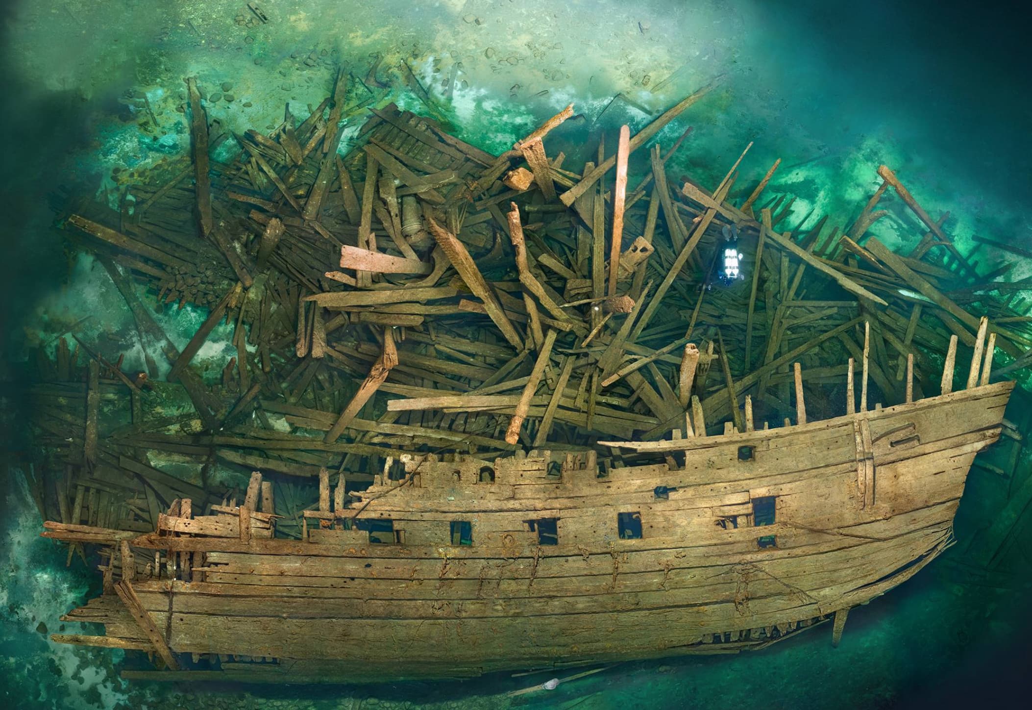 “500 year old Wreckage of the Swedish Warship Mars.”